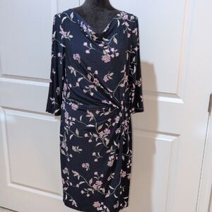 LRL Excellent Condition Navy Dress